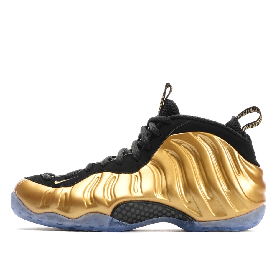 Air Foamposite ένα μεταλλικό χρυσό Klekt