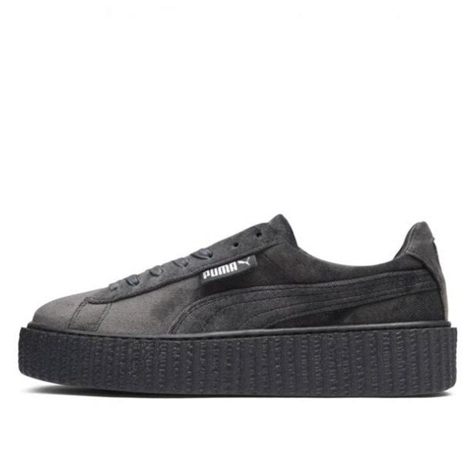 Creeper Velvet Rihanna Fenty παγετώνας γκρι (w) Klekt