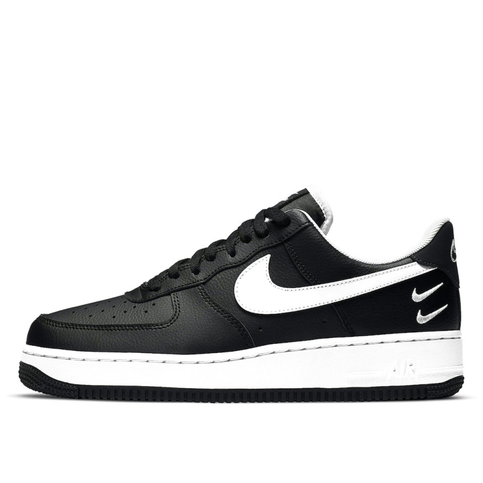 Klekt Air Force 1 Low Double Mini Swooshes Black White