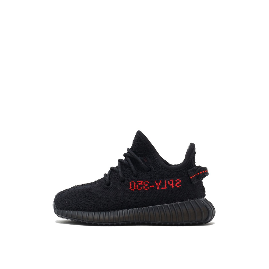 Klekt Yeezy Boost 350 V2 μωρά παιδιά μαύρο κόκκινο βρέφος φυλής (i)