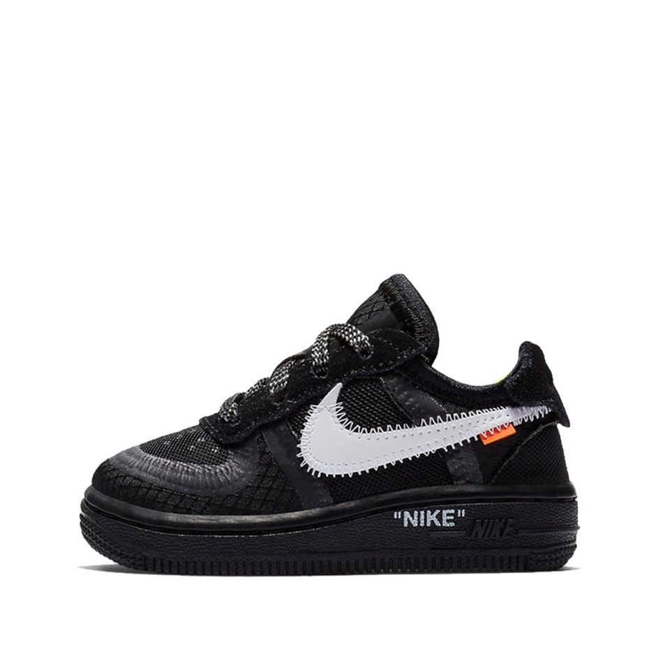 Klekt X Off White Air Force 1 Low Black Kids