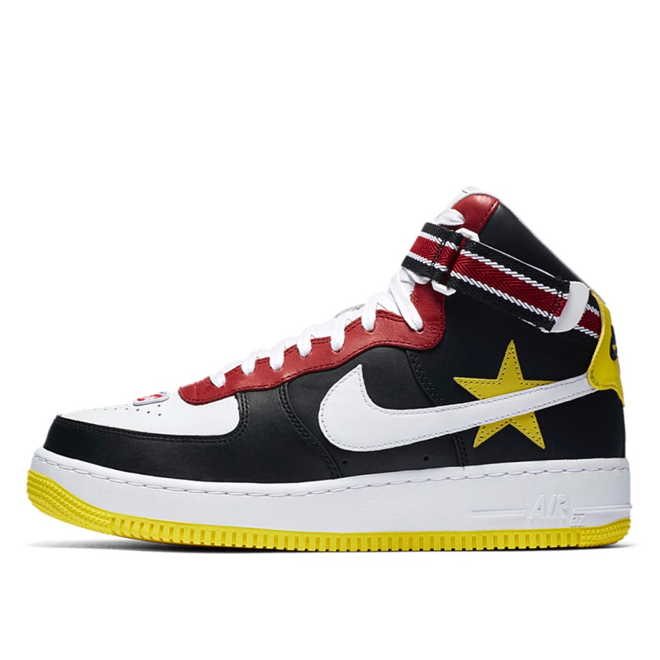 Klekt X Riccardo Tisci Air Force 1 ψηλός νικηφόρος μινώταυρος μαύρο/κόκκινο/κίτρινο