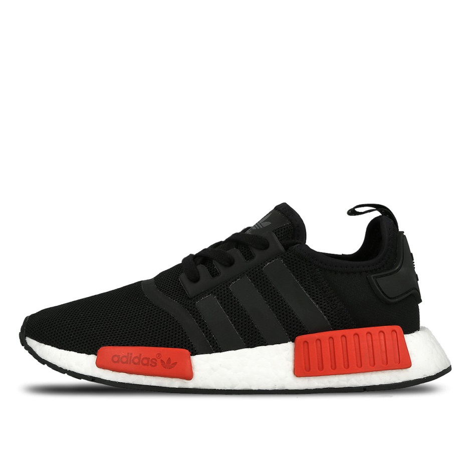 Nmd R1 μαύρο κόκκινο Klekt