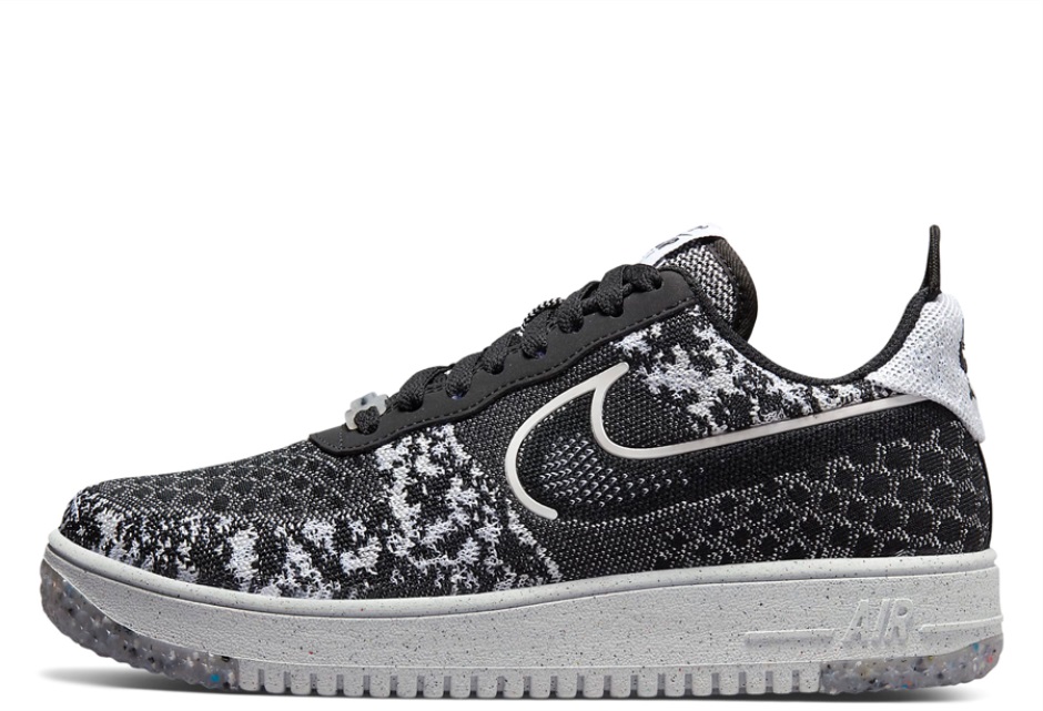 Air Force 1 Crater Flyknit Black Pure Platinum Klekt
