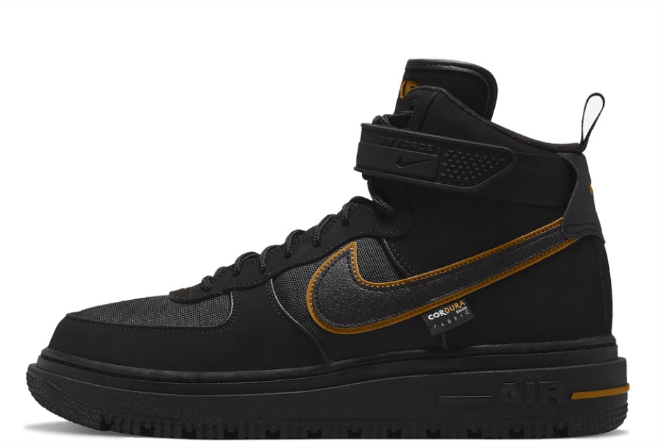 Klekt Air Force 1 μποτάκι Cordura μαύρο χρυσό