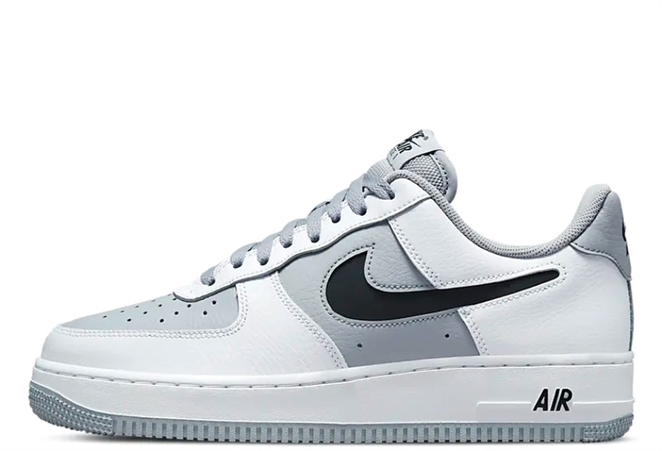 Klekt Air Force 1 Low Cut Out Swoosh Wolf Greyt