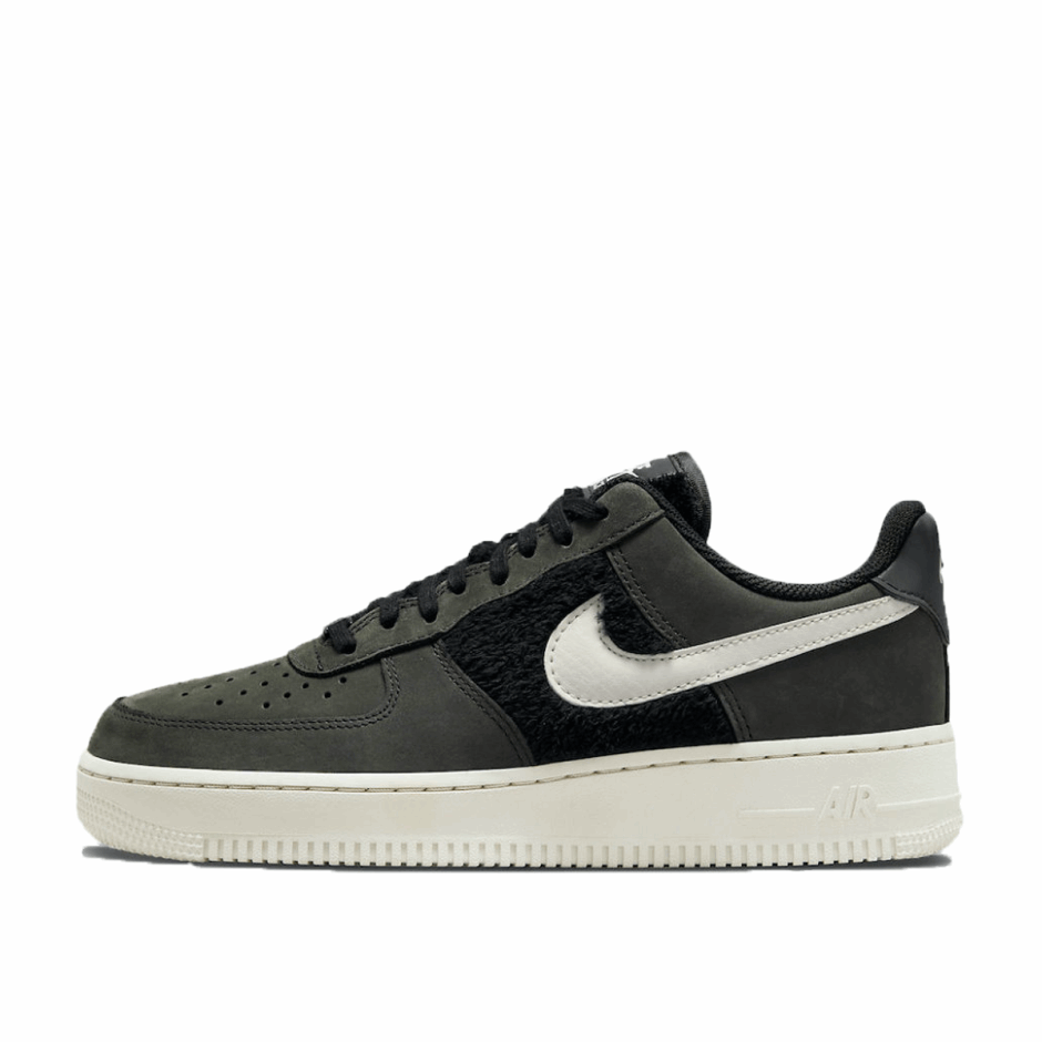 Klekt Air Force 1 Low Wmns Faux γούνες πράσινες μαύρες