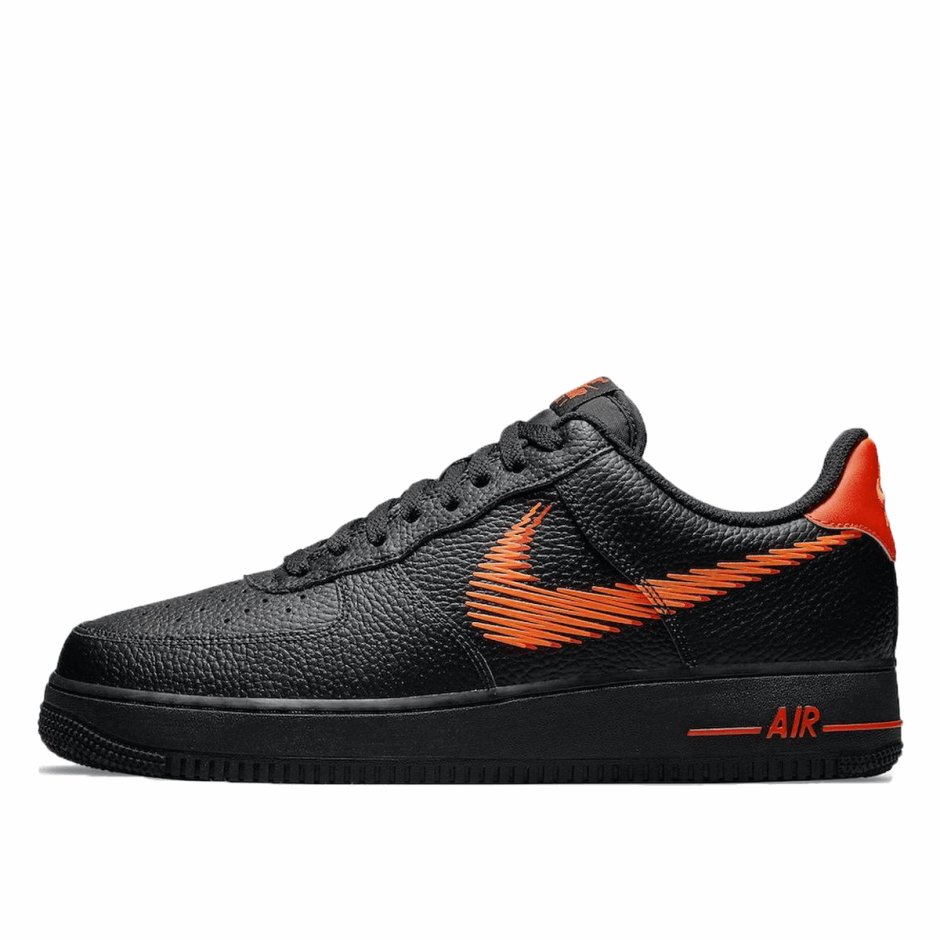 Klekt Air Force 1 Low Zig Zag μαύρο πορτοκαλί