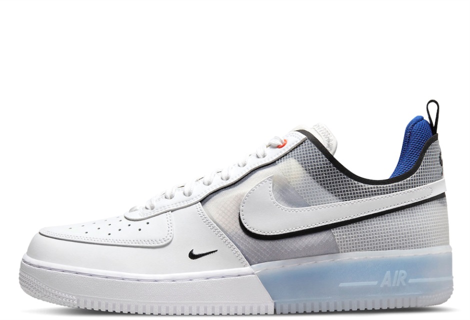 Klekt Air Force 1 React λευκή φωτογραφία μπλε