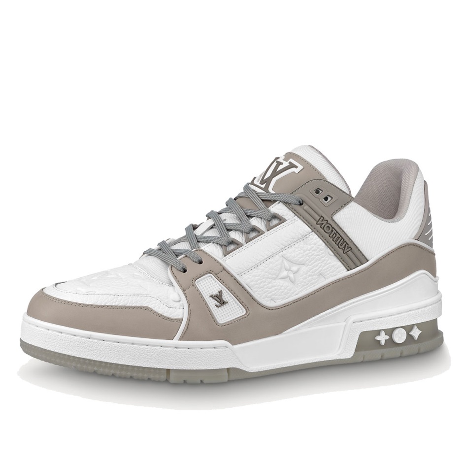 Klekt Louis Vuitton Lv Trainer γκρι λευκό