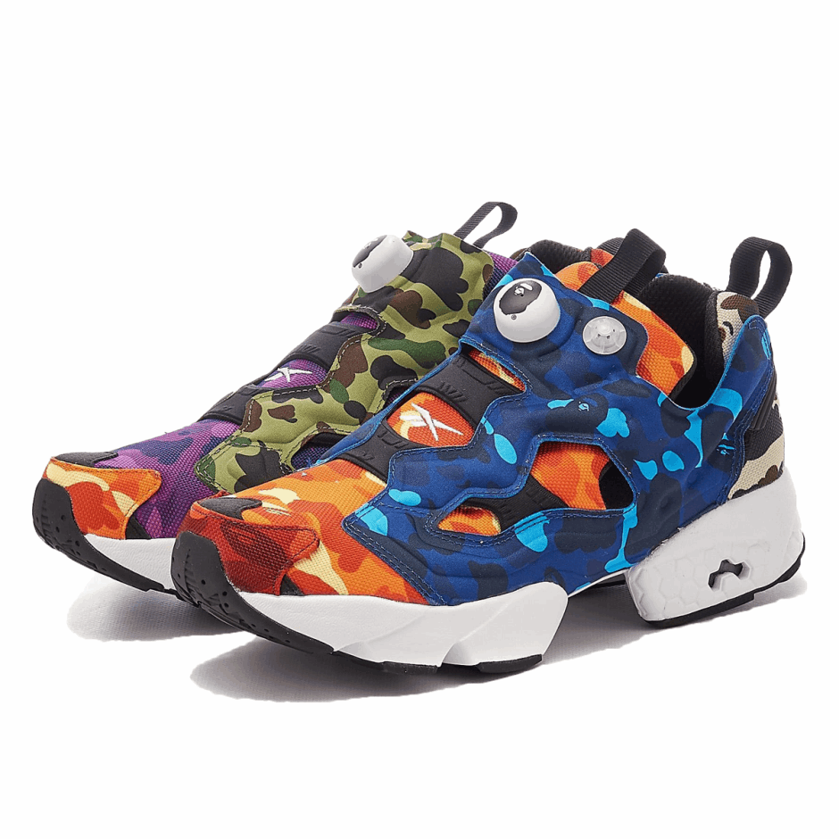 Klekt x BAPE Instapump Fury Multi-Camo