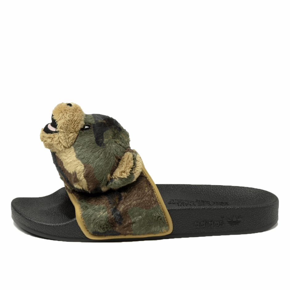 Klekt X Jeremy Scott Adilette Teddy Slides μαύρο