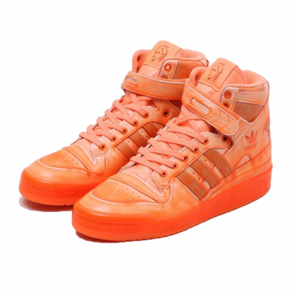 Klekt X Jeremy Scott Forum Hi Dipped Signal Orange