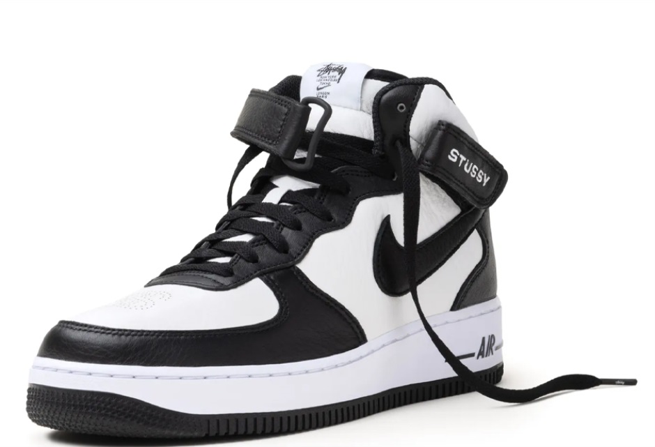 Klekt X Stussy Air Force 1 Mid Black White