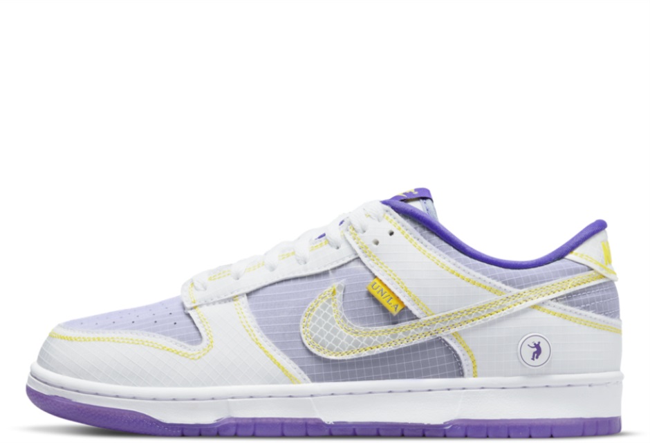 Klekt X Union La Dunk χαμηλό μωβ κίτρινο