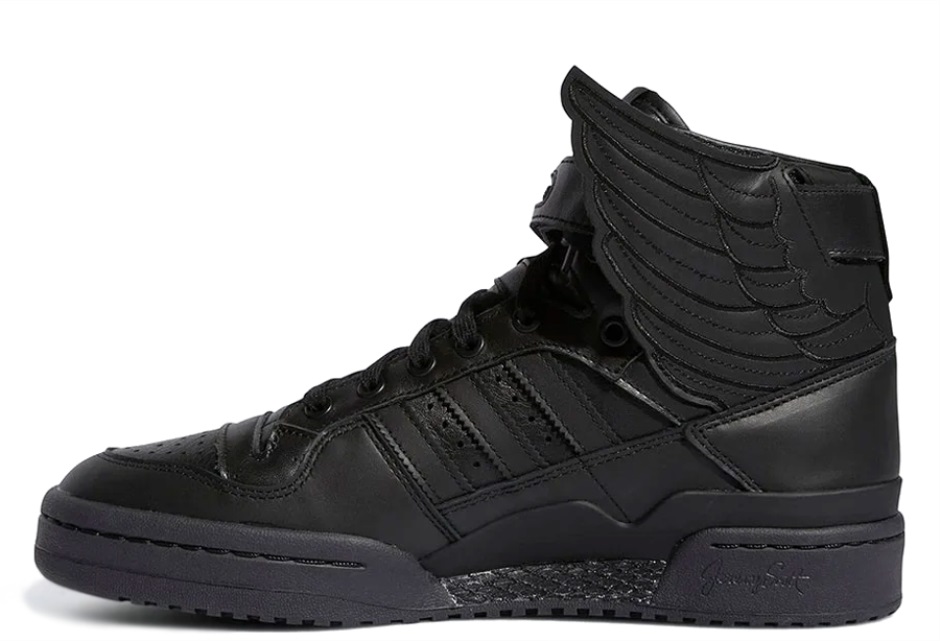 X Jeremy Scott Forum Hi Wings 4.0 Black Klekt