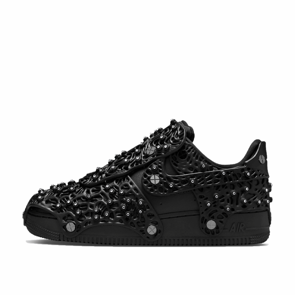 X Swarovski Air Force 1 Low Lxx Wmns τριπλό μαύρο Klekt