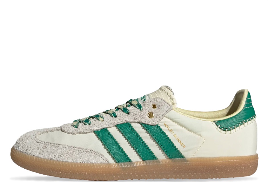 x Wales Bonner Samba Cream Green Klekt
