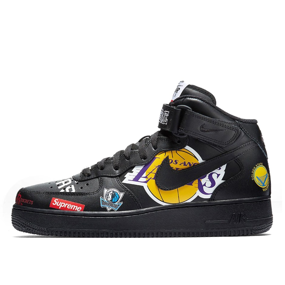 X Supreme X Nba αεροπορία 1 Mid Black Klekt